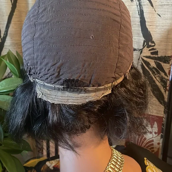“Aoki” Short Human hair Wig 10”